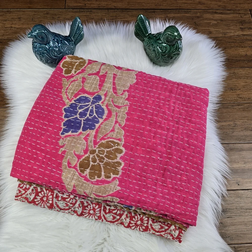 Kantha Quilted Blanket 55×85